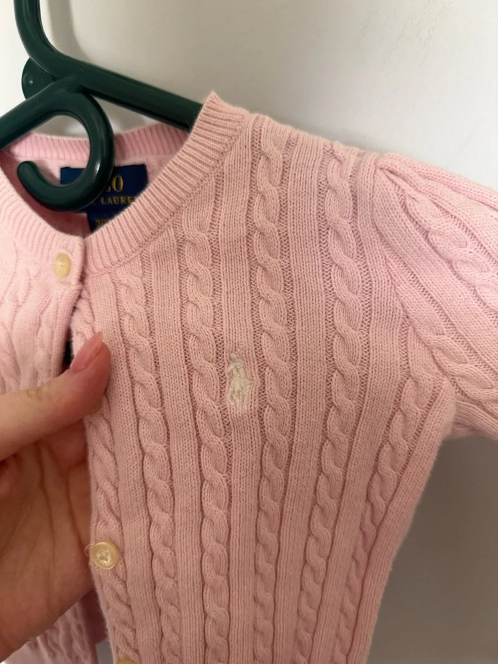 Ralph Lauren Mini-Cable Cotton Cardigan - Picture 4 of 5